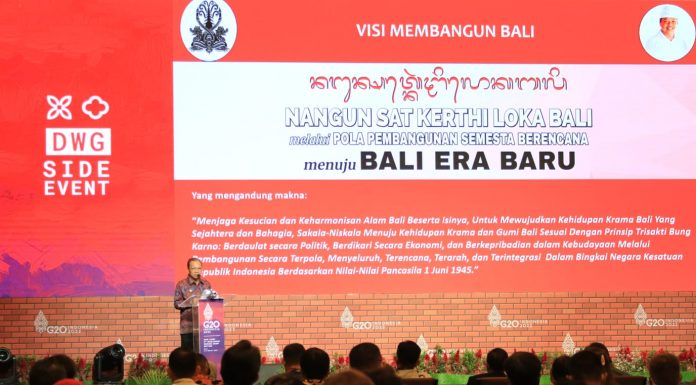 Gubernur Wayan Koster Paparkan Konsep Ekonomi Kerthi Bali di Side Event G20 Indonesia