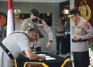 Kapolda Bali Pimpin Sertijab Dirreskrimsus Polda Bali