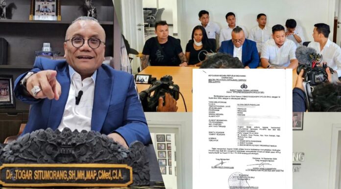 Kasus Helikopter Berlanjut, Dr. Togar Situmorang Melaporkan Kepada Pihak Polda Bali