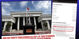 Ironi Suap Hakim di Tengah Kenaikan Gaji 280%: Dr. Togar Situmorang Desak Pengawasan Ketat Perkara Banding di PT Denpasar