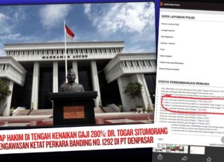Ironi Suap Hakim di Tengah Kenaikan Gaji 280%: Dr. Togar Situmorang Desak Pengawasan Ketat Perkara Banding di PT Denpasar