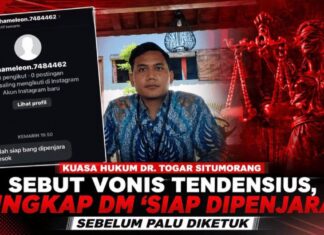 Kuasa Hukum Togar Situmorang Sebut Vonis Tendensius, Ungkap DM ‘Siap Dipenjara” Sebelum Palu Diketuk
