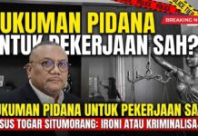 Menakar Ironi Hukum: Kasus Dr. Togar Situmorang dan Ancaman Kriminalisasi Profesi Advokat
