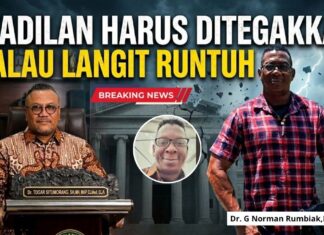 Keadilan Harus Ditegakkan Walaupun Langit Runtuh