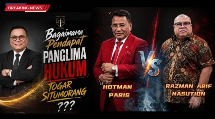 Refleksi Hukum Kasus Razman: Dr. Togar Situmorang Menyoal Etika dan Kebebasan Berbicara di Ruang Publik bagi Advokat